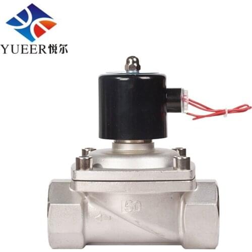 2 way 1.5 inch Stainless Steel Air Water Gas Diesel Solenoid Valve