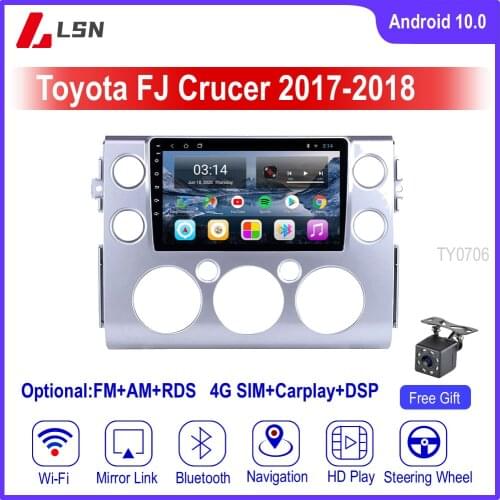 9" Android 10 For TOYOTA FJ CRUISER 2017,2018 White Multimedia Video GPS Navigation Car Player Auto Radio Stereo DVD Navi