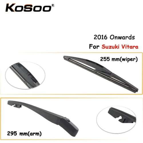 KOSOO Auto Rear Car Wiper Blade For Suzuki Vitara,255 mm 2016 Onwards Rear Window Windshield Wiper Blades Arm,Car Accessories