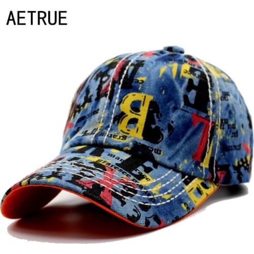 AETRUE Baseball Cap Snapback Caps Hats For Men Women Casquette Jean Bone Denim Gorras Female Male Brand Baseball Hat Cap 2018