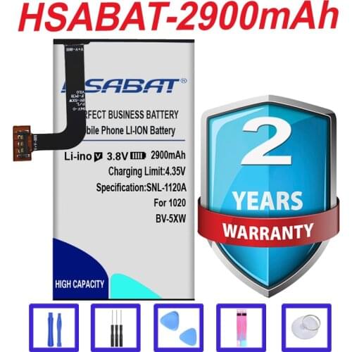 HSABAT Brand Batteries 2900mAh Battery for Nokia Lumia 1020 BV-5XW EOS zoom Lumia1020 RM-876 RM-875 RM-877 RM 876 875 877