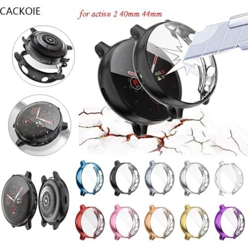 Active 2 watch case For Samsung Galaxy Watch Active 2 44mm 40mm Soft TPU Full Screen Protection Cover Galaxy watch active2 40 44