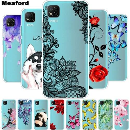 For Xiaomi Poco C3 Case Soft TPU silicon Clear Phone Cover For Xiaomi Poco C3 c 3 Case Transparent Coque for Xiaomi PocoC3 Cases