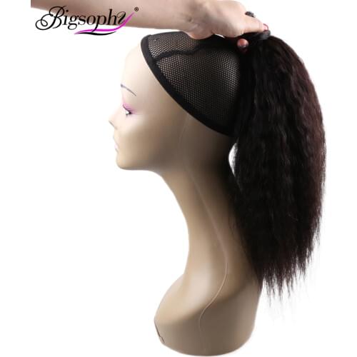 Ponytail Human Hair Remy Hair Extensions Brazilian Hair 100G/Set Extensions Clip Ins Natural Blonde Brown Color 14 18 22 Inch