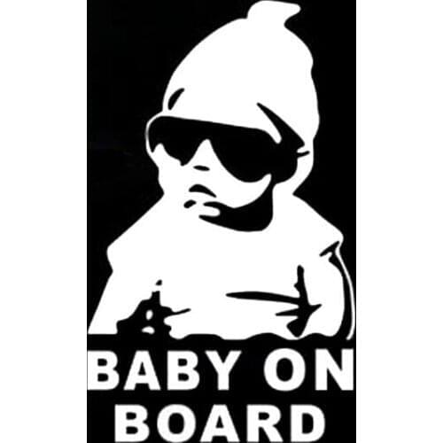 BABY ON BOARD Creative Car Sticker Tail Warning Sign Decal For Nissan juke qashqai j11 10 x-trail note Kicks nismo Navara NP300