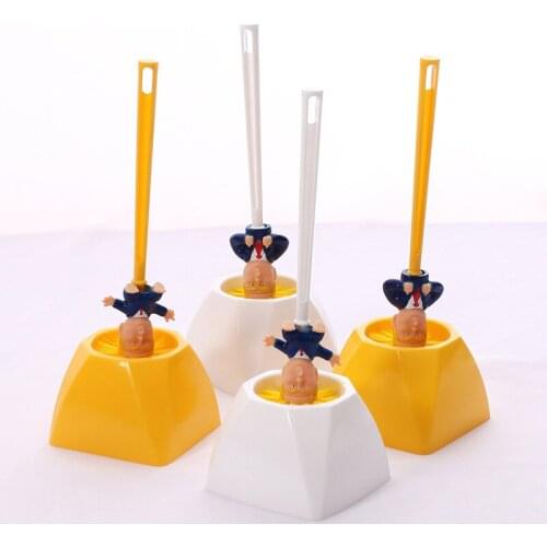 Donald Trump Toilet Supplies Bathroom Cleaning Tools Trump Toilet Brush Funny Gift Home Hotel Bathroom Cleaning Accessories