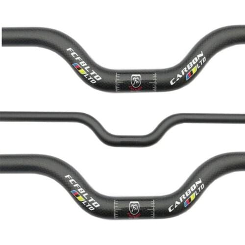 FCFB BMX carbon handlebar bikes scale only swallow the small-caliber 25.4/31.8mm*380--740mm matte 3K cycling parts