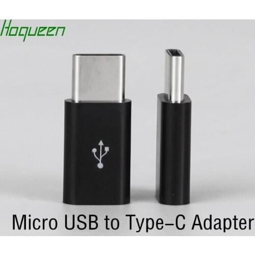 Hoqueen wholesale 600pcs * Micro USB to Type c Charger Cable Adapter Converter for Xiaomi Mi 5 oneplus Letv fast shipping