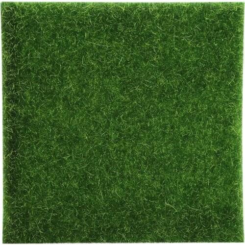 10 PCS Real Touch Fake Moss Artificial Grass Mat Turf Lawn Garden Micro Landscape Moss Grass Flores Ornament Home Garden Decor