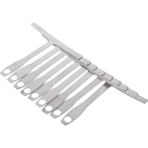 Understring Radius Gauge Metal for Guitar and Bass Setup Luthier Tools 9pcs/set