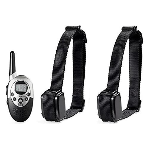 JanPet Two Dog control remote 1000m Training Dog collar rechargeable with Back Lit LCD Dispaly