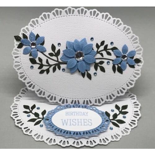 KSCRAFT Oval Lace Frame Metal Cutting Dies Stencils for DIY Scrapbooking/photo album Decorative Embossing DIY Paper Cards