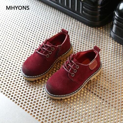 MHYONS 2020 New Fashion Girl Boy Casual Lethers Shoes Baby Girl Party Dancing Shoes Slip Waterproof Uniforms Shoes Size 21-30