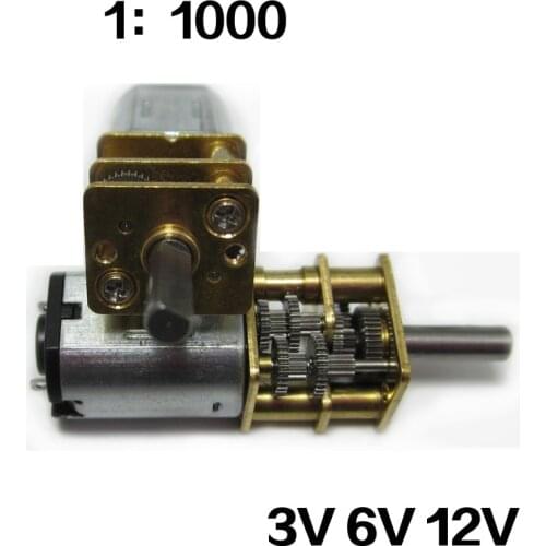 Reduction Ratio 1/1000 Mini DC Motor