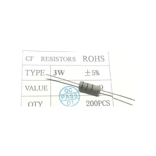 MOF 3W 5% 0.1-0.91R 1R-10M Metal Oxide Film Resistor x 200PCS