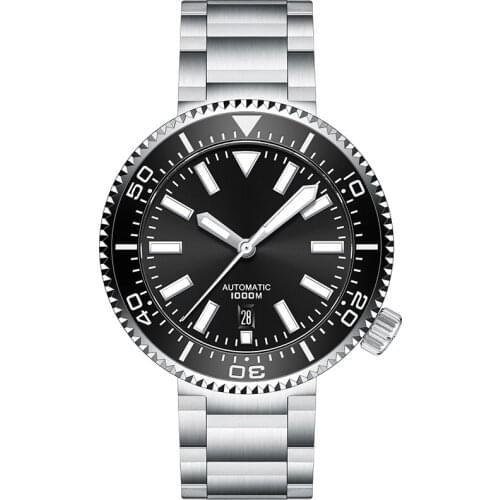 STEELDIVE 1976 Mens Diver Watch Automatic Self-Wind Mechanical Complete Calendar Sapphire Japan NH35A Luminous Water Resistant