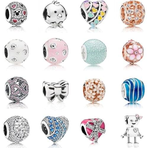 NEW 2021 100% 925 Sterling Silver Bird Love Gift Box Charm Pendant Fit DIY Original Bracelet Fshion Jewelry Gift