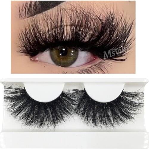 Fluffy 25 MM Mink Lashes Bulk Dramatic 5D 8D Fasle Eyelashes Box Package Wholesale Thick Eyelash Extension Supplies Custom Logo