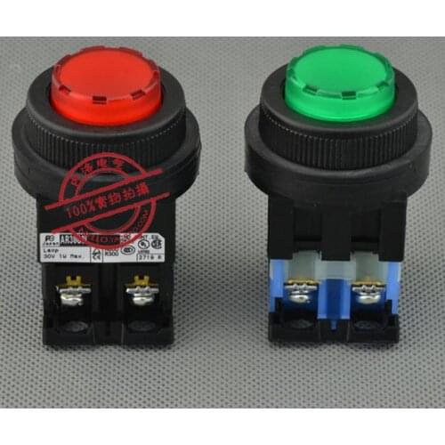 [ SA ]Fuji FUJI 30mm round projecting pushbutton self-resetting Incandescent 24V AR30E0L-10E4 * 1NO--10PCS/LOT