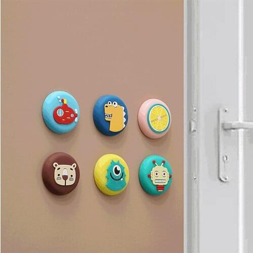 Door Handle Anti-collision Pad Silicone Rear Cushion Thickening Wall Stickers Wind Speed Door Stickers Silent Anti-collision Mat