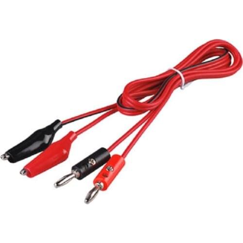 1Meter Alligator Cilp to AV Banana Plug Test Cable Lead Connector Dual Tester Probe 35mm Multimeter Measure Tool