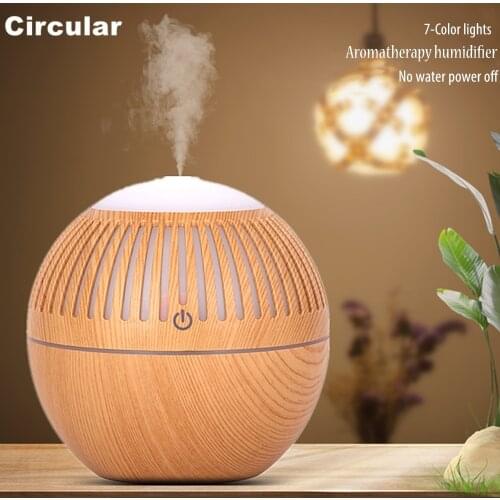 Humidifier Electric Aroma Air Diffuser Wood Ultrasonic Air Humidifier Essential Oil Aromatherapy Cool Mist Maker For Home