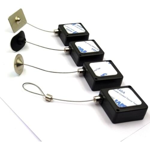 Retractable Anti-theft retactor tether retail display pull box for headphones, glasses , bag, ring evoid stolen