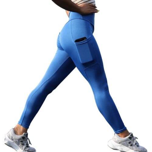 NORMOV Womens Leggings Slim Workout High Waist Push Up Jeggings Pockets Patchwork Casual Fitness Female Leggings