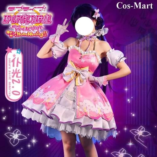 Anime Lovelive All Stars Cosplay Costume Ps4 Sakura Paint Memories Sweet Formal Dress Female Activity Party Role Play Clothing