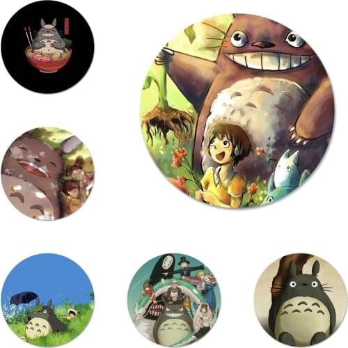 Studio Ghibli Ghiblies totoro Icons Pins Badge Decoration Brooches Metal Badges For Backpack Decoration 58mm