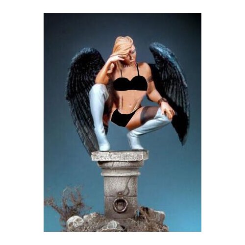 1/22 80mm ancient girl sit with base Resin figure Model kits Miniature gk Unassembly Unpainted