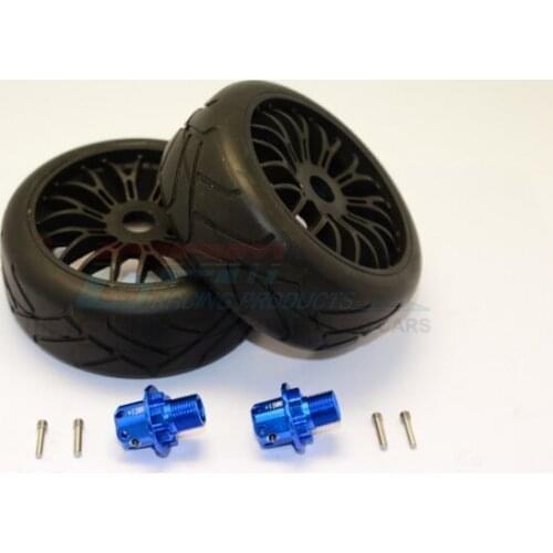 1/8 ARRMA RC TYPHON/SENTON 6S BRUSHLESS RC CAR ALLOY 13MM HEX ADAPTERS+RUBBER RADIAL TIRES WITH PLASTIC WHEELS-SET ARR88910/2