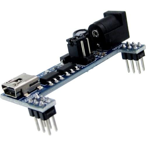 2PCS MB102 Breadboard Power Supply Module DC 3.3V 5V For Solderless USB Power Supply Compatible Module