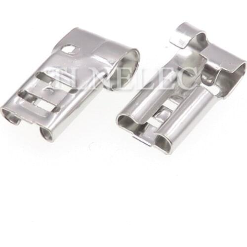 4.8 Series Claw Type Plug-in Flag Famale Wire Terminals 2.2x5.8x11.8mm Crimping Wiring Splice for Switch Button Wire Connector