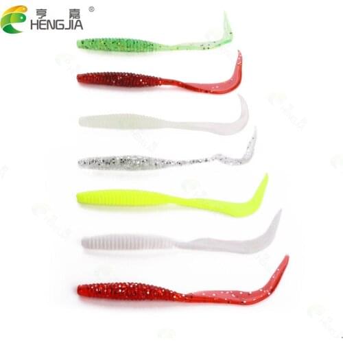 6PCS/lot Fishing lure soft 12cm 2.5g isca artificiais silicone bait Rubber Fish Swimbait Bass carp fishing tackle spring