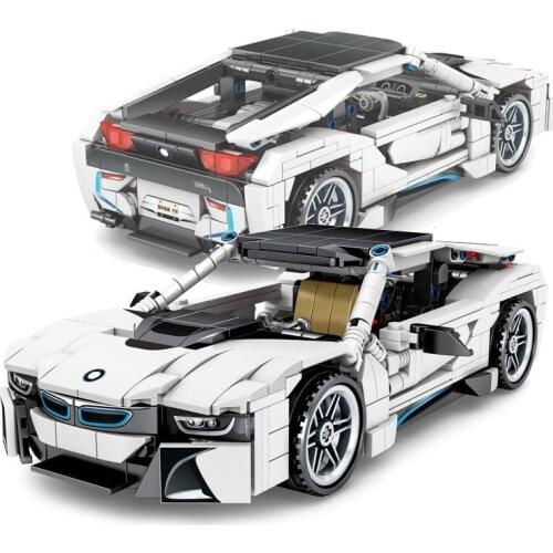 623Pcs Assembly Super Sport Racing Car Vehicles Model Sets Building Blocks Bricks Kids Educational DIY Toys Birthday Gifts