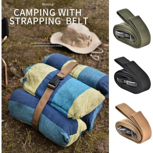 Travel Outdoor Camping Cargo Belt Fixing Tied Strap Travelling Easy Carrying Adjustable Baggage Storage Durable Parts
