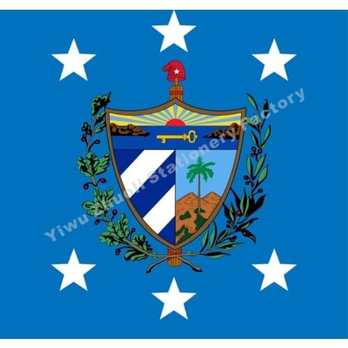 President Of Cuba Flag 120X120cm (4x4FT) 120g 100D Polyester Double Stitched High Quality Free Shipping