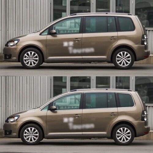 14pcs Full Window Pillars Window Sill Molding Trim Exactly Fitted For VW Touran 2008-2013