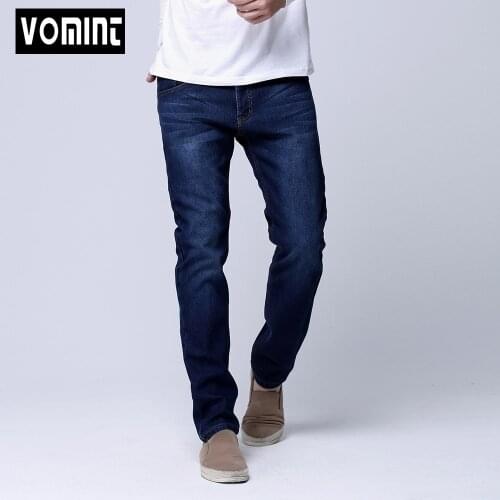Hot sale Winter Warm Men Slim Straight Jean Casual Thicken Flannel Fleece Jean Elastic Wash Jean Big Size 29-40 S6WJ023