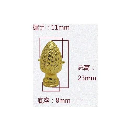 Single hole zinc alloy bronze antique wooden handle simple retro clothes furniture DRAWER gold