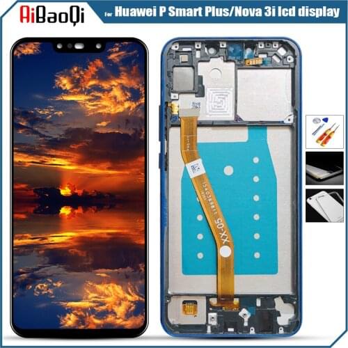 Original Display for Huawei Nova 3i LCD Display Screen Touch Digitizer Assembly P Smart Plus LCD Screen With Frame Replace