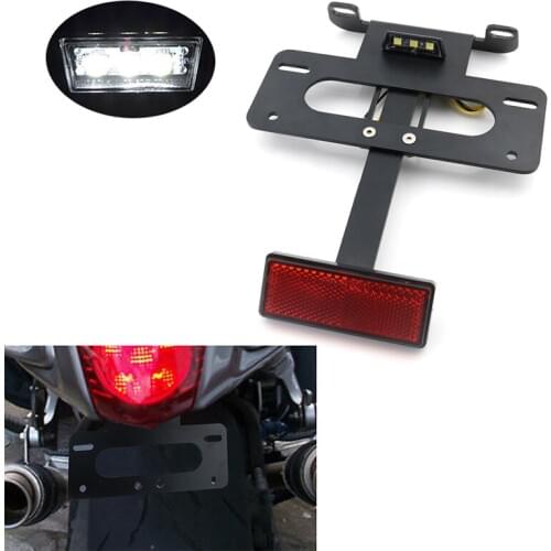 Fit For Suzuki GSX1300R HAYABUSA 1999-2020 Tail Tidy License Plate Holder Bracket Fender Eliminator Kit Motorcycle Aluminum