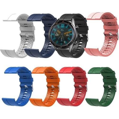 Silicone Replacement Strap For Huawei Watch GT/Honor Magic Accessories Casual Sport Adjustable Wristwatch Watchbands Strap