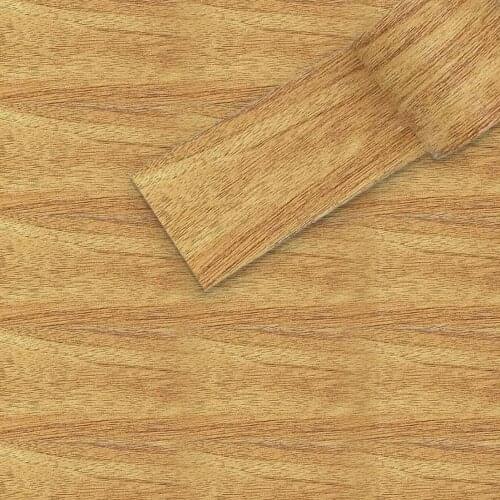 1PC Self-adhesive Wood Grain Waist Line Wallpapers Waterproof PVC Wall Border Baseboard Stickers Vinyl Decals Home Decor Decal