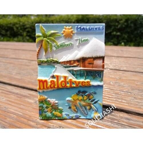 Maldives souvenirs resin printed three-dimensional sea turtles refrigerator stickers message stickers
