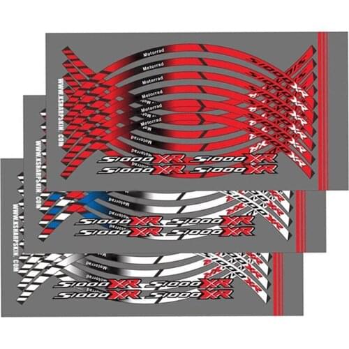 Motorcycle Front and Rear Wheel Reflective Decal Decorative Waterproof Sticker Decal Accessories For BMW s1000xr S1000 XR LOGO