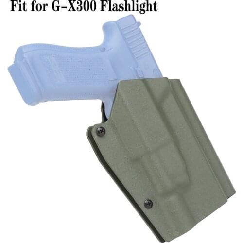 Tactical Kydex Gun Holster for glock 17/19/19X/45 G-X300 Flashlight Airsoft Pistol Case Holster Belt Carry Hunting Accessories