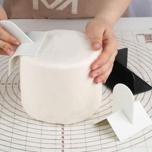 Cake Scraper Cake Edge Smoother Reusable Easy Operation Plastic Reusable DIY Fondant Polisher Paddle for Kitchen IY Bakeware