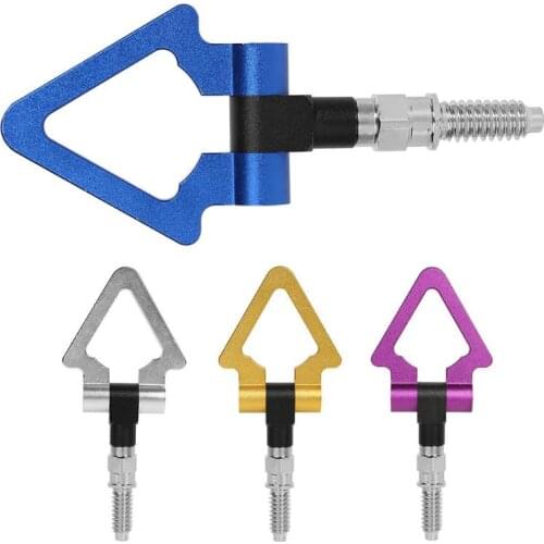 VODOOL Aluminum Alloy Screw-on Car Front Bumper Triangle Towing Hook For European Car Vehicle Replacement Tow Hook Accessories